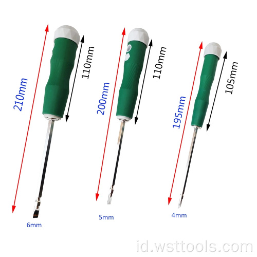 Set Obeng &amp; Kepala Datar Magnetik